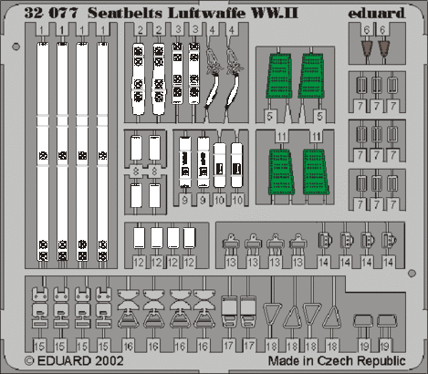 eduard-32507-harnais-luftwaffe-wwii-ceintures-1-32 image 1