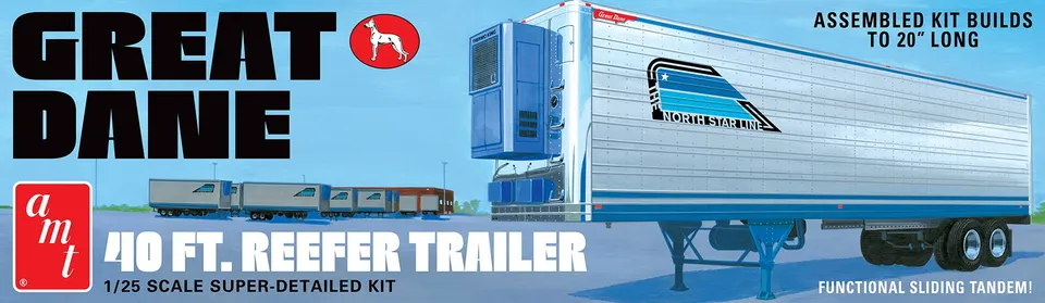 amt-great-dane-40-reefer-trailer-maquette-1-25-remorque-138-pi-ces image 1