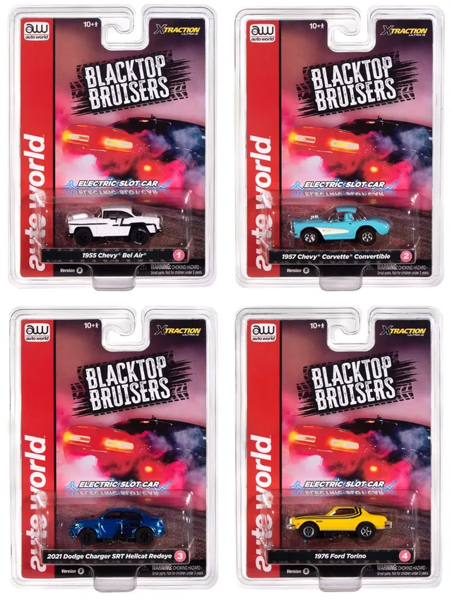 auto-world-x-traction-blacktop-bruisers-2025-slot-car-ho-b image 1