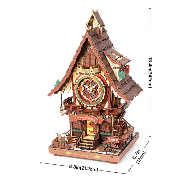 rokr-lc901c-puzzle-3d-bois-horloge-coucou-m-canique image 1