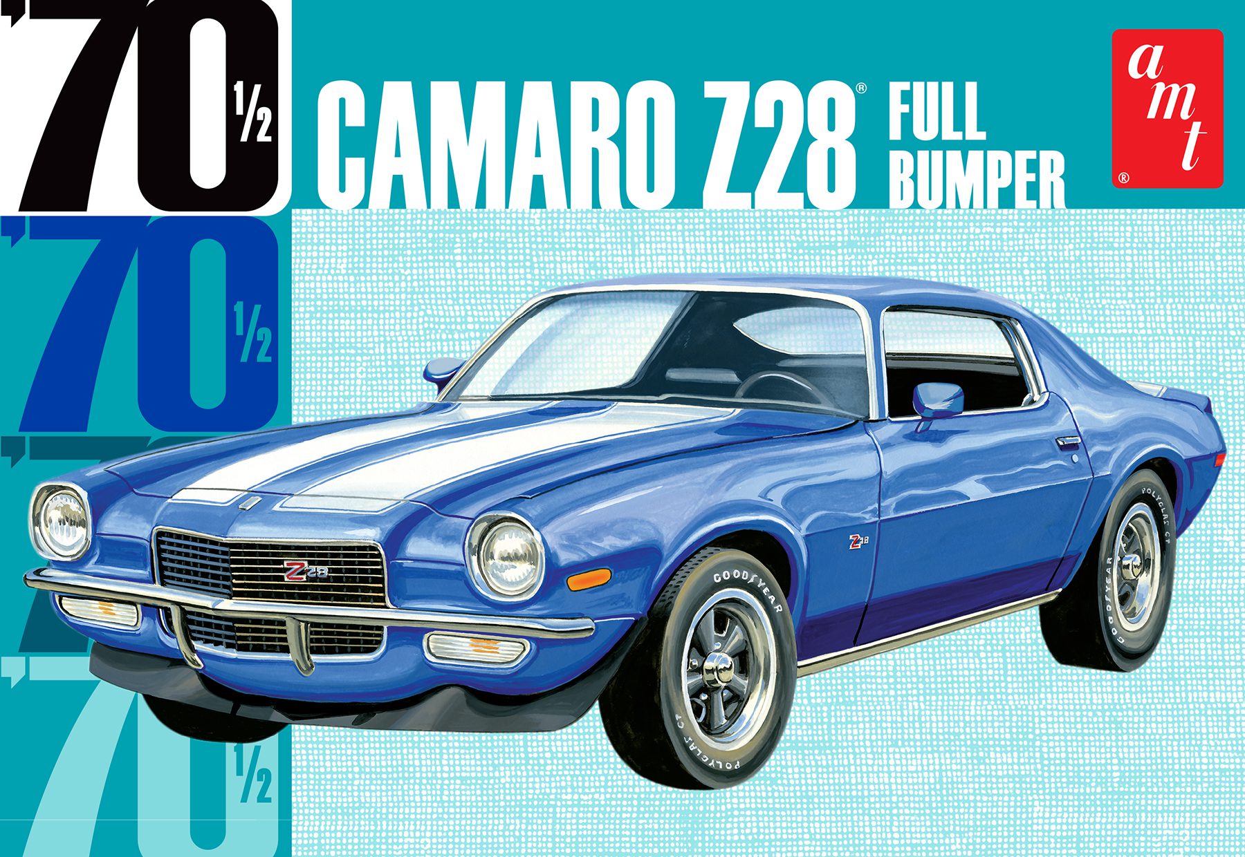 amt-camaro-z28-full-bumper-1970-maquette-1-25-v8 image 1