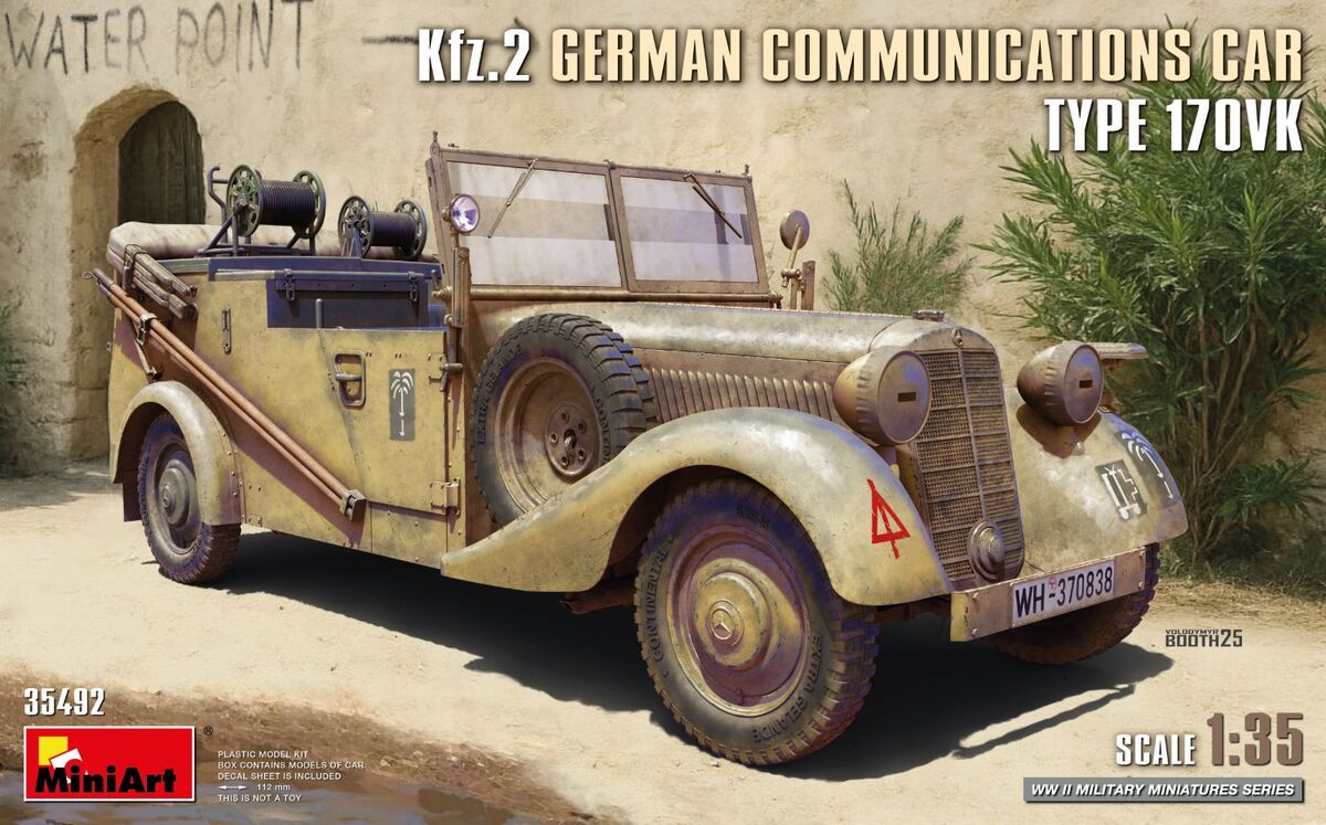 miniart-35492-kfz-2-170vk-maquette-camion-1-35-allemand image 1